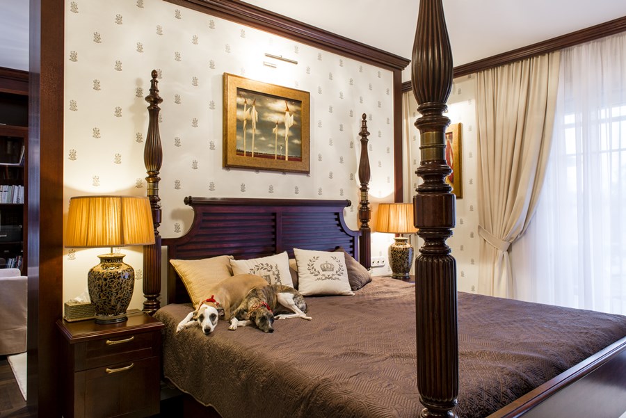 Ekskluzywna sypialnia w klasycznym stylu - pomysł na sypialnię