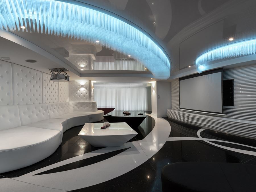 Bialo-czarny salon Zjawiskowy salon