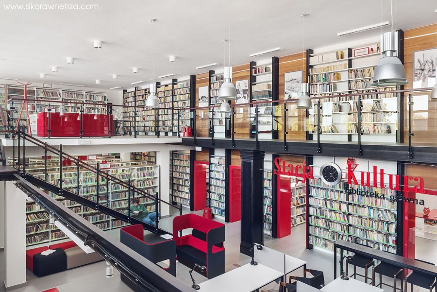 Biblioteka Rumia - Stacja Kultura Sikora Wnętrza