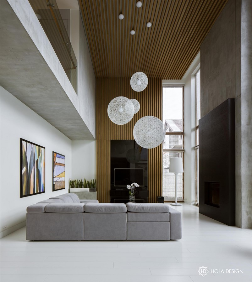 Drewniane Panele ścienne W Salonie Inspiracja Homesquare
