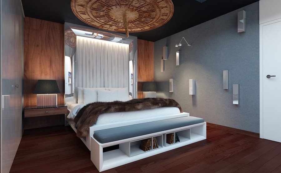 Styl minimalistyczny w projekcie sypialni Concept