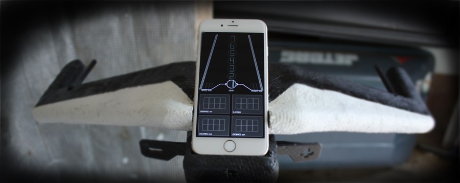 Cyklotron inteligentny rower integralny ze smartfonem