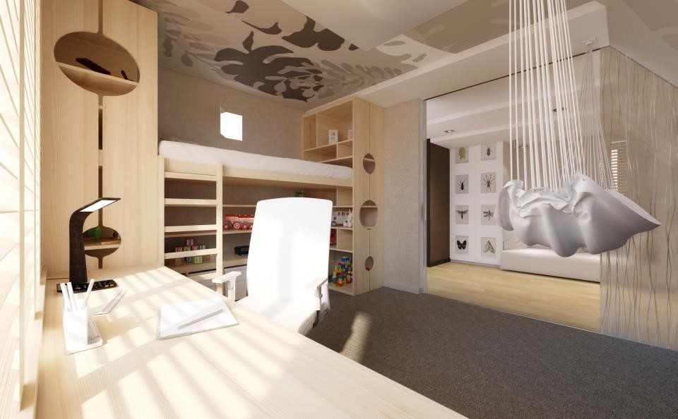 Pokój dziecięcy z piętrowym łóżkiem Concept - pokoje dla dzieci