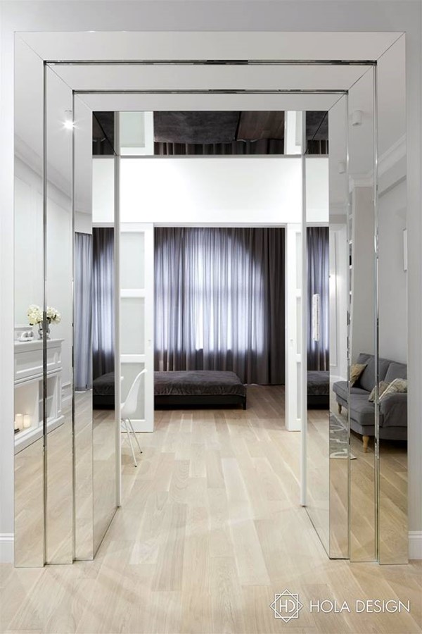 Biały salon w stylu modern classic