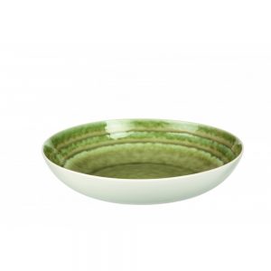 Porcelanowa salaterka Bambou zieleń śr. 28 cm