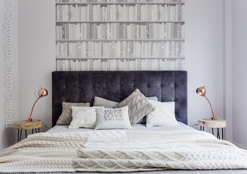 Aranżacja sypialni w eklektycznym stylu - Loft Art