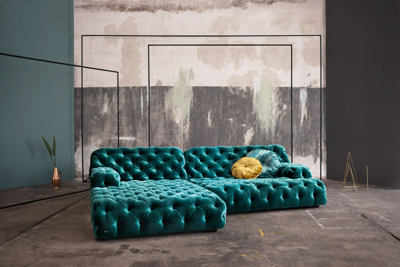 Turkusowa sofa Cocoasiland, Bretz Turkusowa sofa Cocoasiland, Bretz