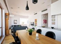 Ekskluzywny penthouse jadalnia salon Hola Design