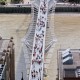 Londyn. Most Milenijny widoczny z katedry Św. Pawła