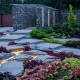 Podświetlany stylowy ogród