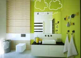 Zielona łazienka w nowoczesnym stylu