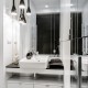 Biało-czarna łazienka w nowoczesnym stylu