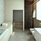 Nowoczesna łazienka z sauną