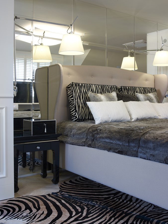 Sypialnia w stylu modern classic