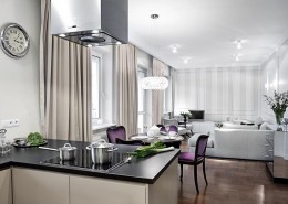 Salon z kuchnią