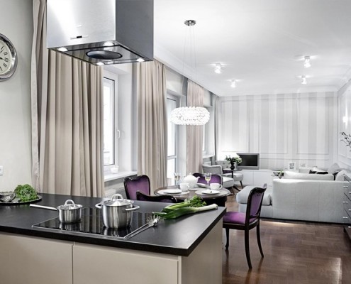 Salon z kuchnią