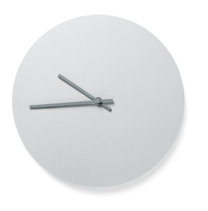 ZEGAR STALOWY WALL LIGHT GREY