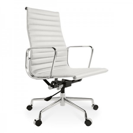 Krzesło biurowe Aluminium Chair EA 119 białe