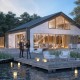 Projekt nowoczesnego domu pasywnego nad jeziorem