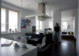 Otwarta przestrzeń w salonie z kuchnią Katarzyna Kowal