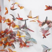 Dekoracje ścienne ze stali nierdzewnej motyle Michelle McKinney
