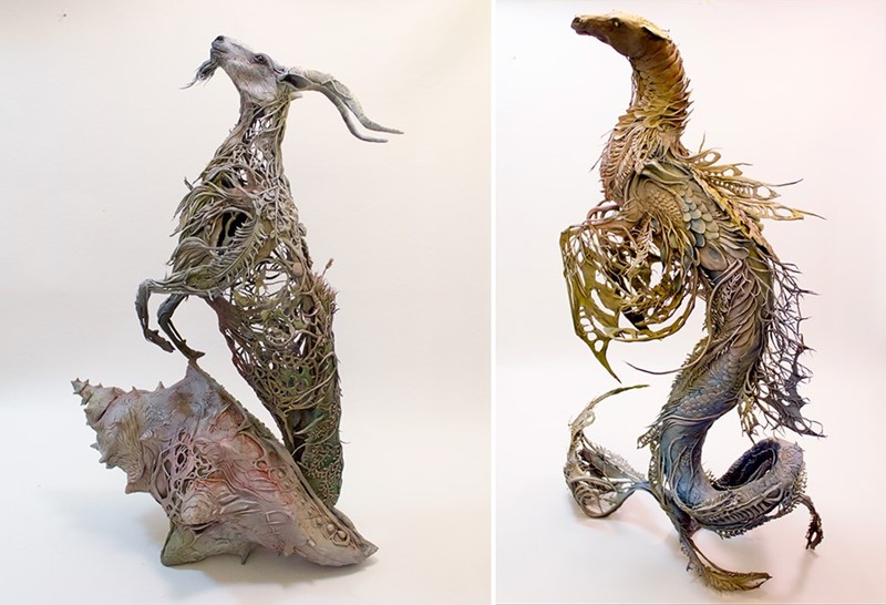 Surrealistyczne rzeźby zwierząt Ellen Jewett 3