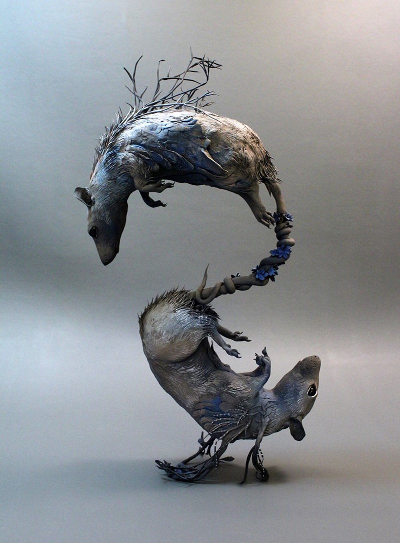 Surrealistyczne rzeźby zwierząt Ellen Jewett 5