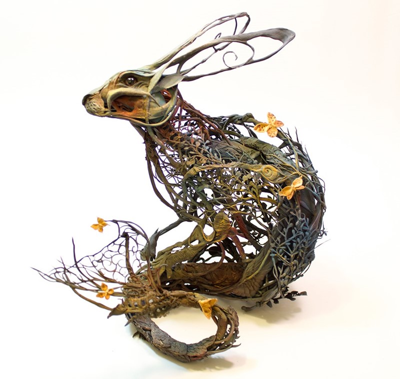 Surrealistyczne rzeźby zwierząt Ellen Jewett 6