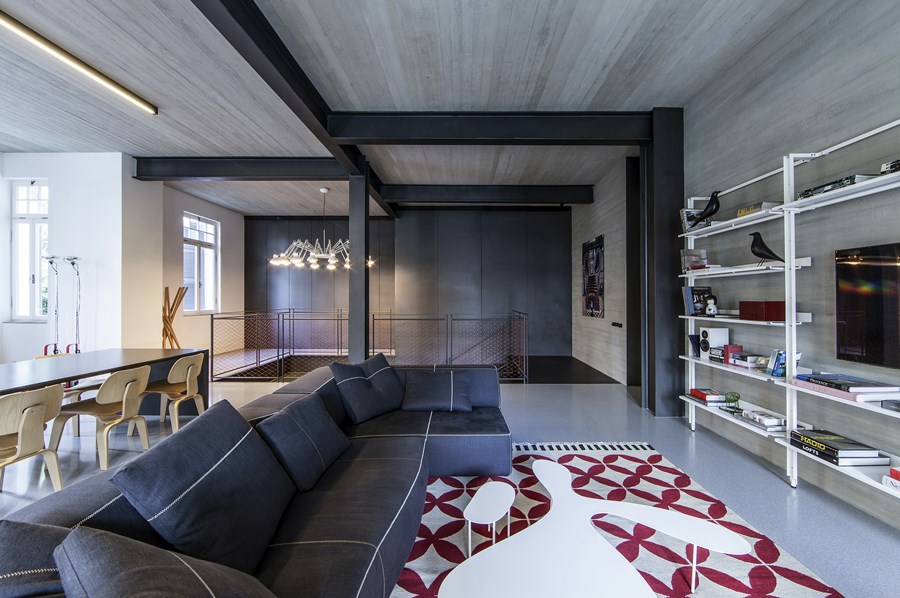 Przestronny salon Styl nowoczesny