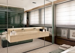 Lustrzana łazienka w nowoczesnym stylu Bartek Włodarczyk