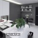 Biało-szare biuro w domu Inventive Interiors