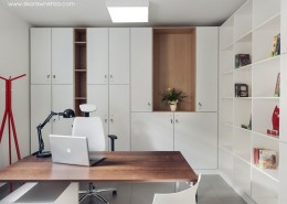 Domowe biuro w minimalistycznym wydaniu Sikora Wnętrza