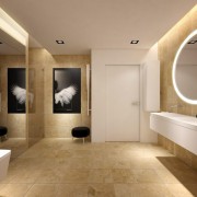 Stylowa łazienka styl minimalistyczny nastrojowa łazienka