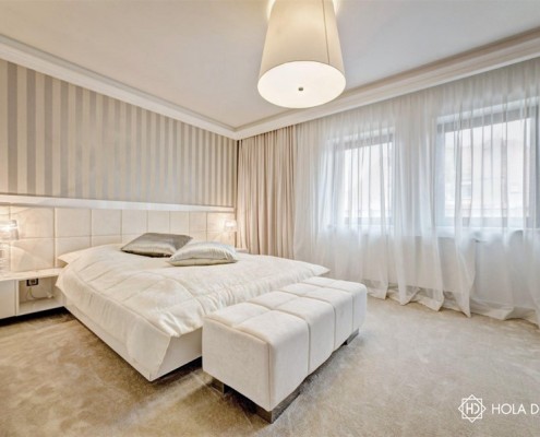 Jasna sypialnia w kolorze ecru Hola Design
