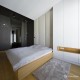 Nowoczesna sypialnia z pracownią Hola Design