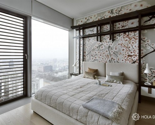 Orientalne motywy w nowoczesnej sypialni Hola Design