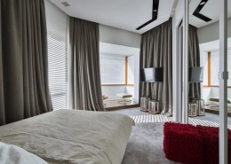Sypialnia z garderobą i kącikiem wypoczynkowym Hola Design