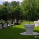 Wystrój tarasu z ogrodem w nowoczesnym stylu Hola Design