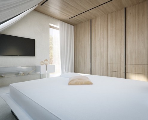 Zrównoważona kolorystyka w sypialni Concept