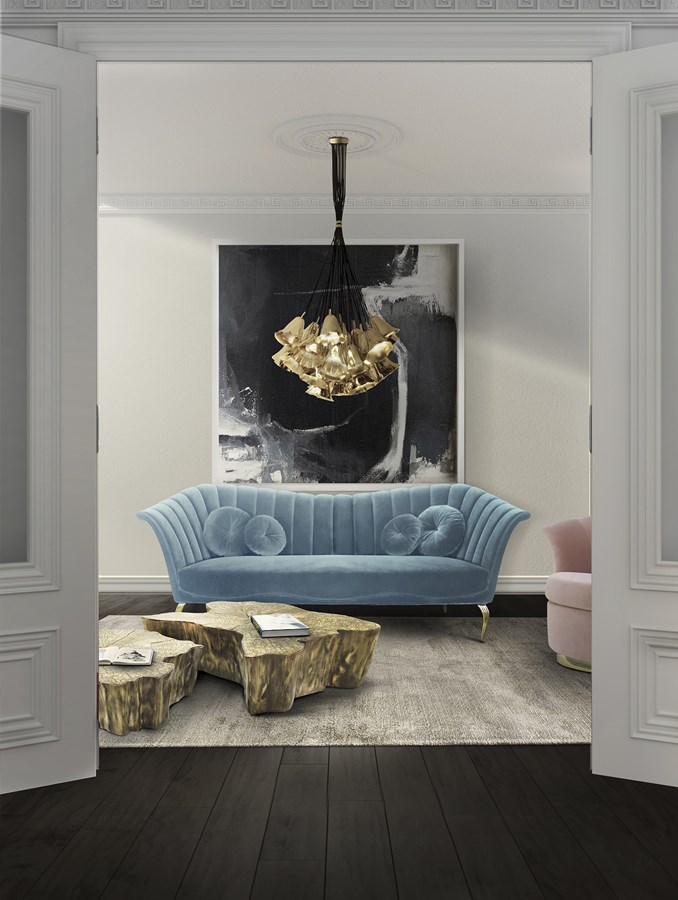 Sofa w odcieniu Serenity