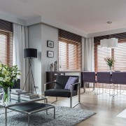 Stylowa jadalnia w salonie styl nowoczesny