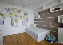 Biało-beżowy pokój dziecięcy Hola Design