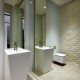 Gipsowe panele ścienne w toalecie Hola Design