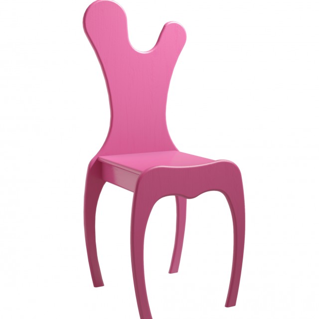 Różowe krzesło dziecięce VOLUTE Mathy by Bols