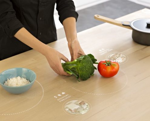 Kuchnia przyszłości Ikea 2025 Mutimedialny stół kuchenny