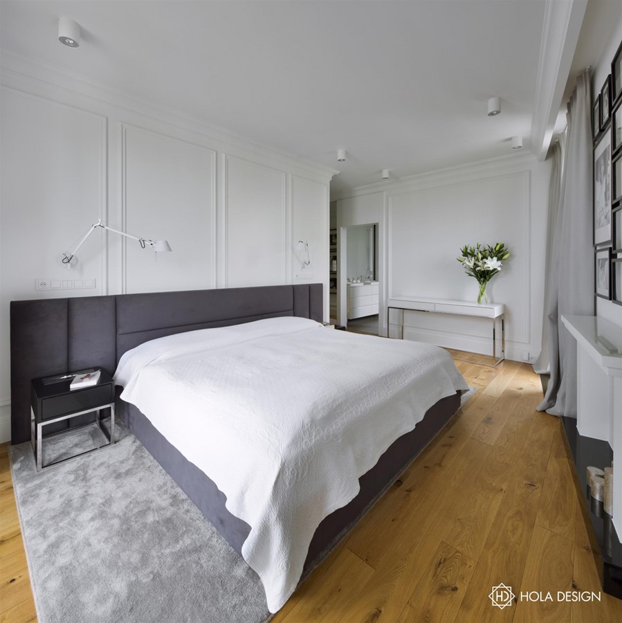 Wystrój sypialni w stylu modern classic