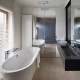 Granitowa umywalka w nowoczesnej łazience Exitdesign