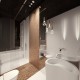 Miedziana mozaika w łazience Concept