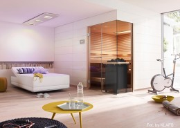 Pokój wypoczynkowy z sauną Klafs