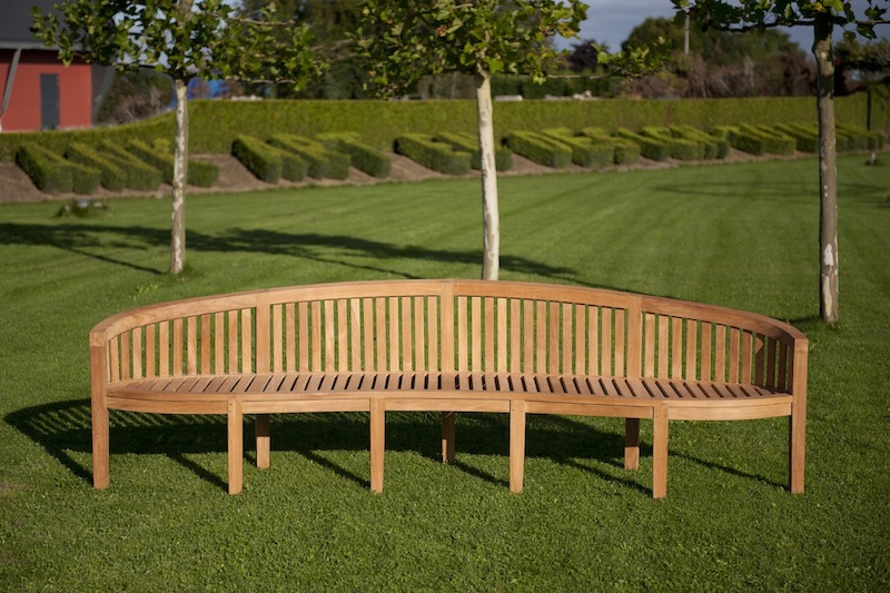 Duża ławka ogrodowa z drewna